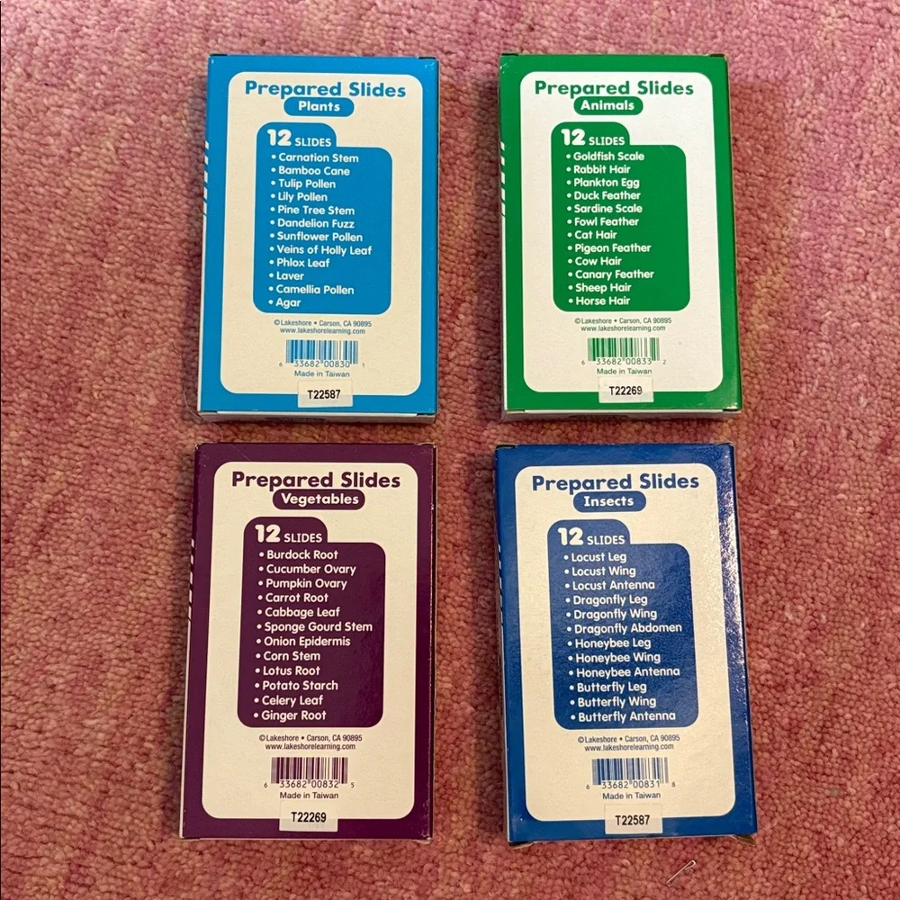 Lakeshore Prepared Slides Set Complete Set | homeschool science microscope